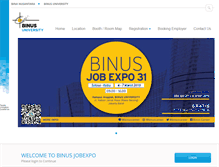 Tablet Screenshot of jobexpo.binuscareer.com